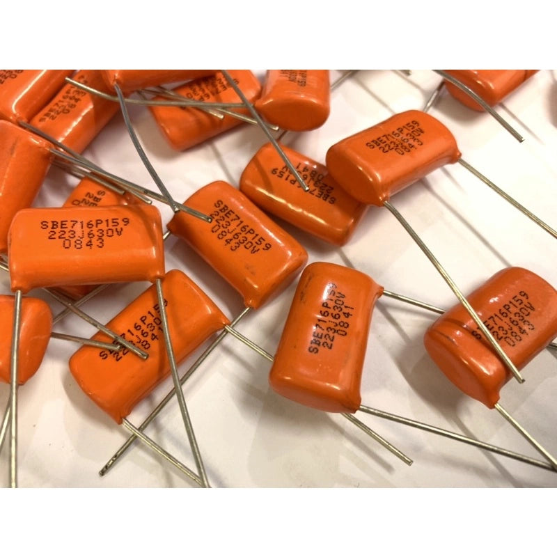 CDE Sprague Guitar Orange Drop Capacitor Tone Caps SBE716P159 223J 0.022UF 630V - Reco Music Malaysia