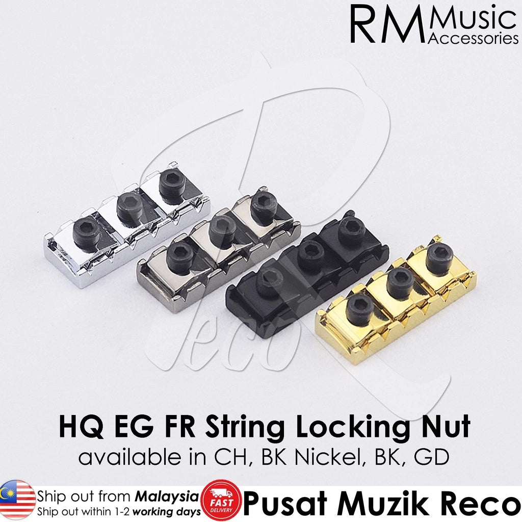 RM GF1184-R2-CR 42mm Chrome Floyd Rose String Locking Nut Replacement Part - Reco Music Malaysia