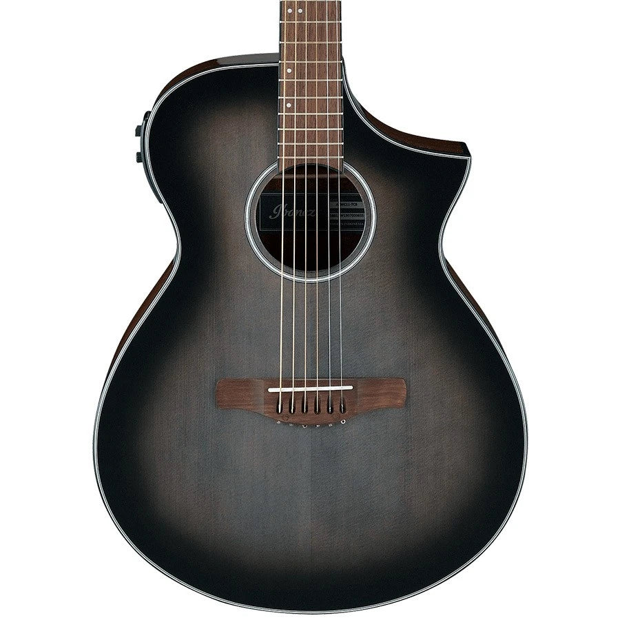 Ibanez AEWC11-TCB Transparent Charcoal Burst High Gloss Acoustic-Electric Guitar - Reco Music Malaysia