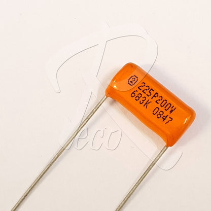 CDE Sprague CDE225P 683K 0.068UF 200V Guitar Orange Drop Capacitor Tone Caps - Reco Music Malaysia