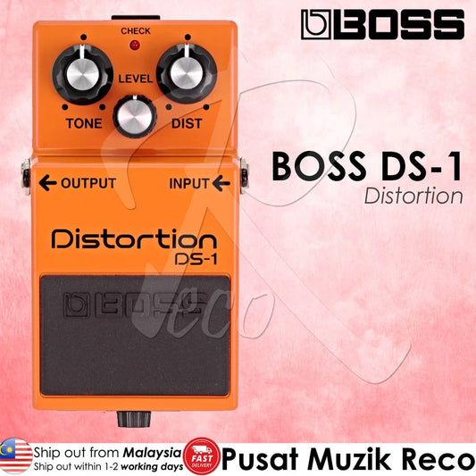 Boss DS-1 Distortion Guitar Effect Pedal (DS1) - Reco Music Malaysia