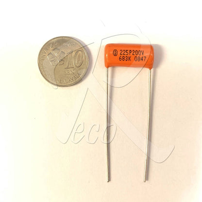 CDE Sprague CDE225P 683K 0.068UF 200V Guitar Orange Drop Capacitor Tone Caps - Reco Music Malaysia