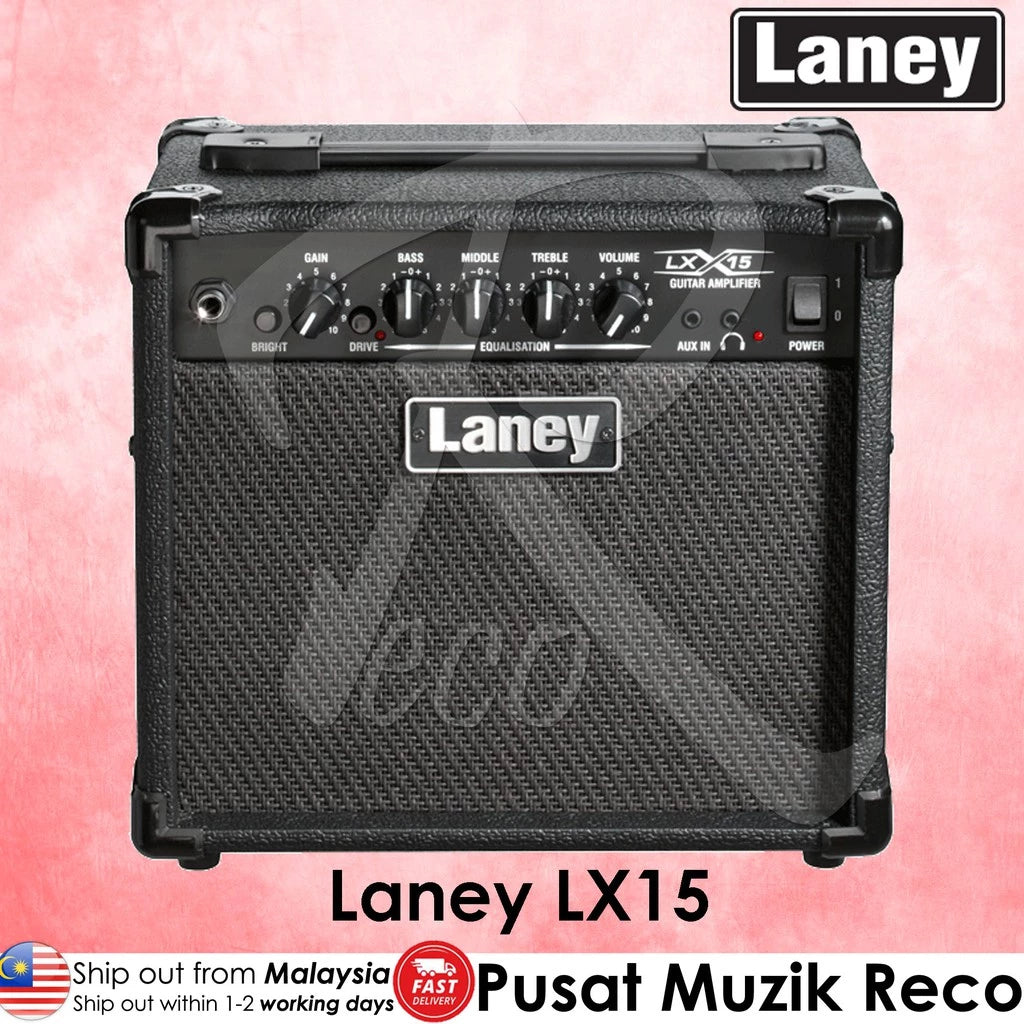 Laney LX15 Electric Guitar Combo Amplifier - Reco Music Malaysia