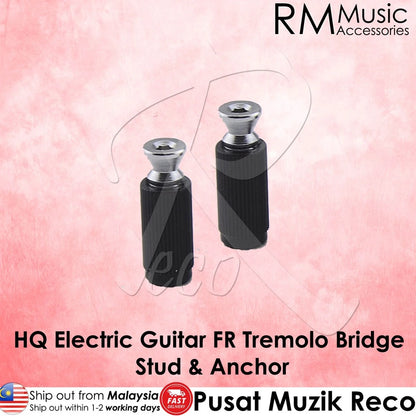 RM GF1125-CR 2 Pieces Electric Guitar Tremolo System Bridge Studs Adjustable Chrome - Reco Music Malaysia