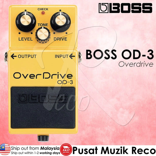 Boss OD-3 Overdrive Guitar Effect Pedal | Reco Music Malaysia