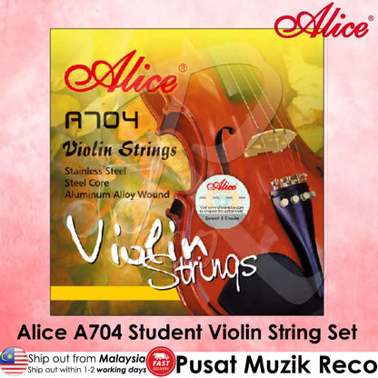 Alice A704 Violin Student String SET | Reco Music Malaysia