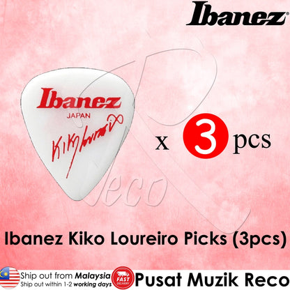 Ibanez B1000KL Kiko Loureiro Signature Guitar Picks (3pcs) (Black, Red, White) - Reco Music Malaysia