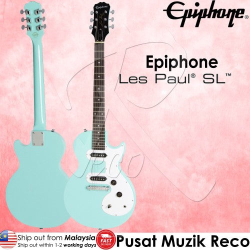 Epiphone Les Paul SL Electric Guitar - Turquoise - Reco Music Malaysia