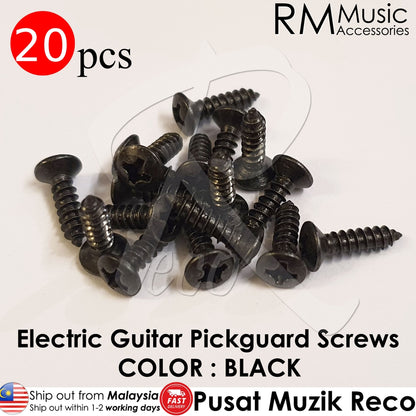 RM W-6-3012-93 Electric Guitar Pickguard Cover Screws Screw 20pcs - Reco Music Malaysia