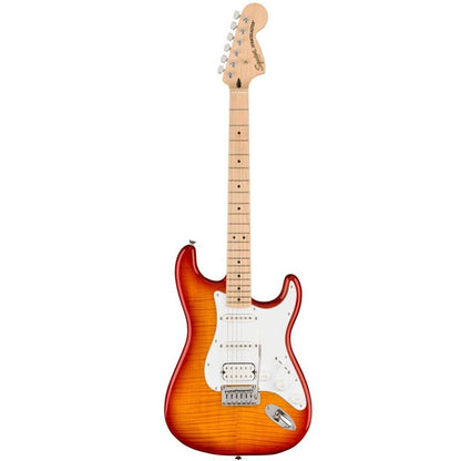 Fender Squier 0378152547 Affinity Stratocaster FMT Flame Maple Top HSS Electric Guitar Maple Fingerboard Sienna Sunburst - Reco Music Malaysia