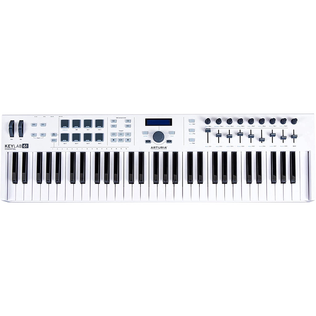 Arturia KeyLab Essential 61 61 key USB Midi White Keyboard Controller - Reco Music Malaysia