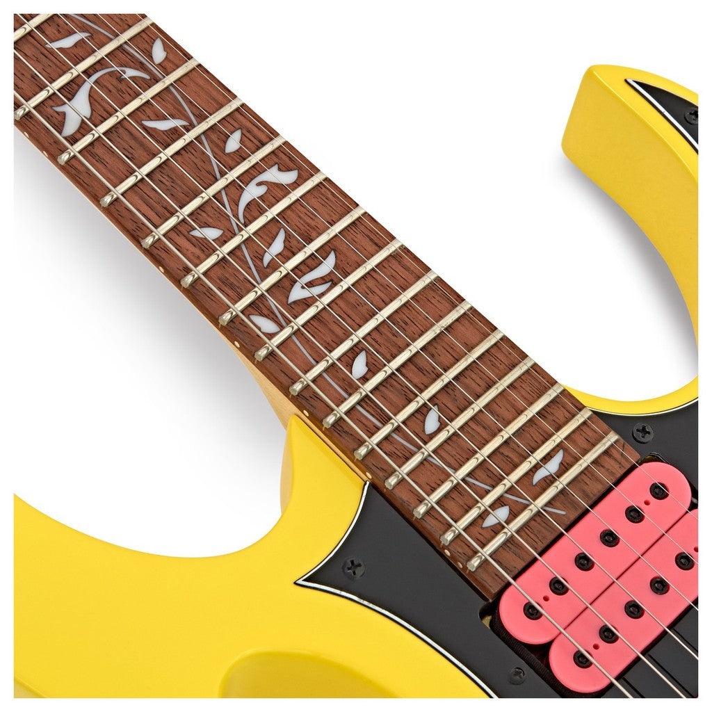 Ibanez JEMJRSP YE Steve Vai Signature Electric Guitar 24 Frets Double-Locking Tremolo , Yellow - Reco Music Malaysia