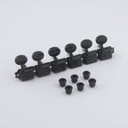 RM GF0966-L6 Black Vintage Kluson Style Electric Guitar Machine Head Tuner SET 6L - Reco Music Malaysia
