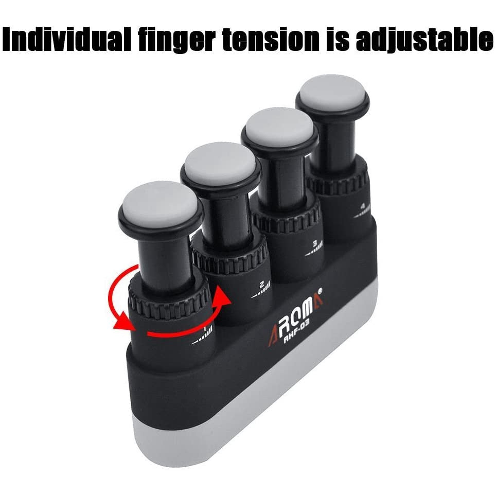 Aroma AHF-03 Adjustable Tension Finger Hand Exerciser - Reco Music Malaysia