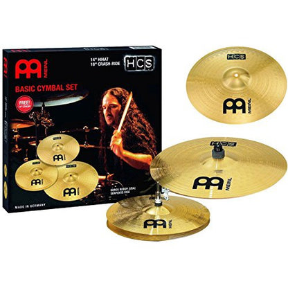 Meinl HCS1418 Basic Cymbal Set with Free 14inch Crash - Reco Music Malaysia