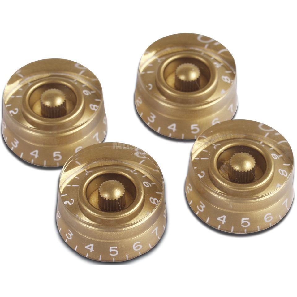 Gibson Accessories PRSK-020 4-Pack Vintage Guitar Speed Knobs Gold - Reco Music Malaysia