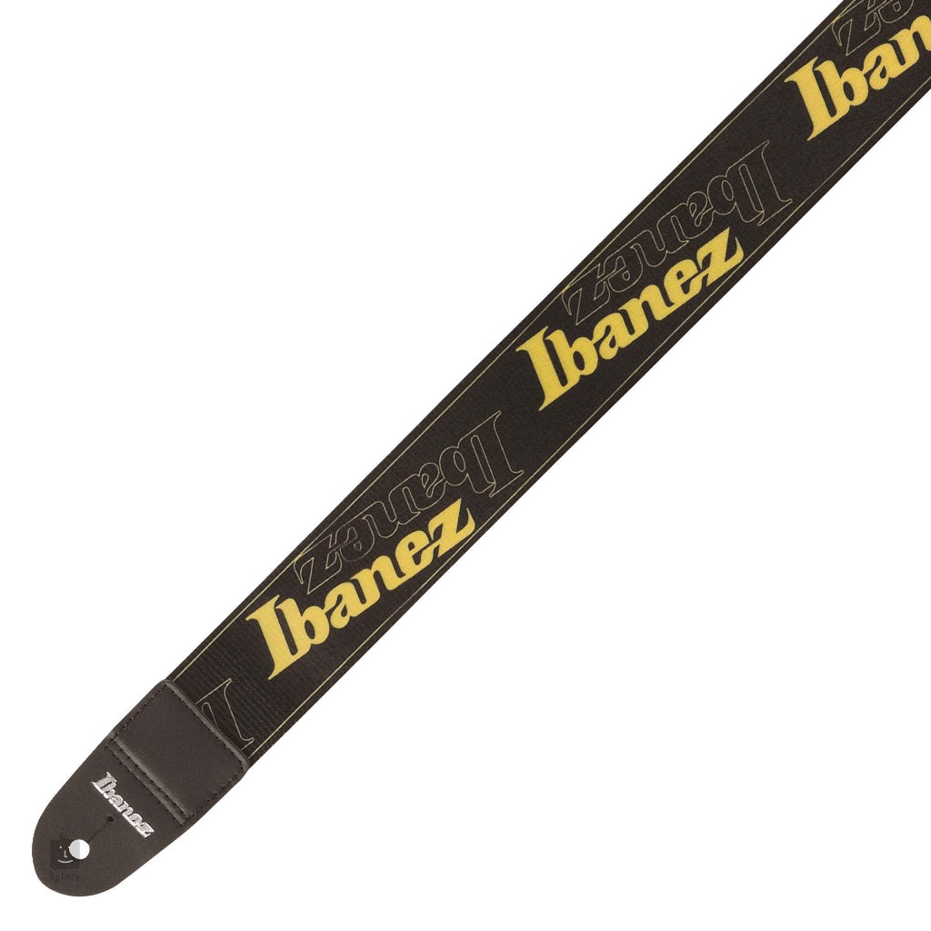 Ibanez Designer Logo Nylon Guitar Strap GSD50YE , Yellow - Reco Music Malaysia