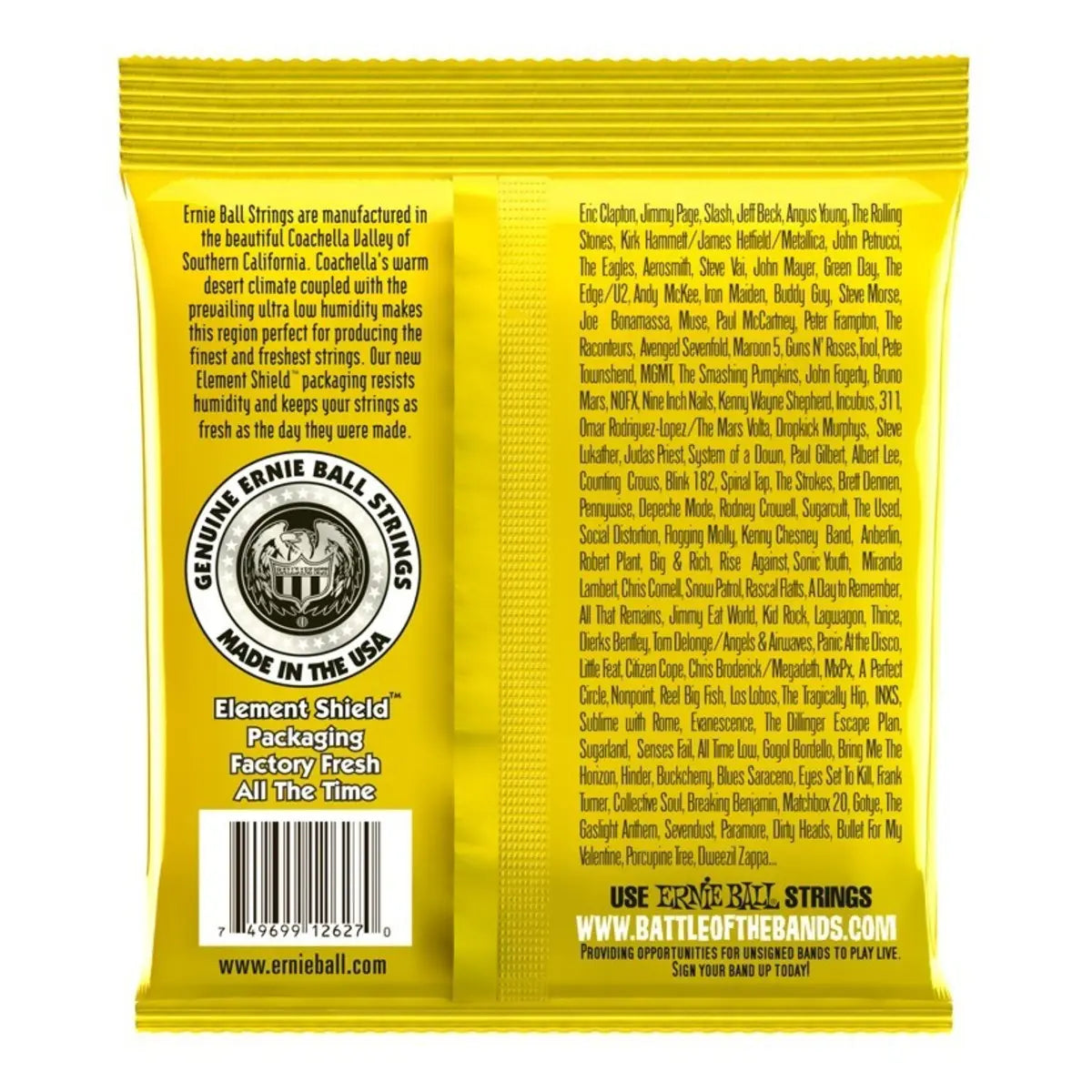 Ernie Ball 2627 Beefy Slinky Nickel Wound Electric Guitar String 1154 | Reco Music Malaysia