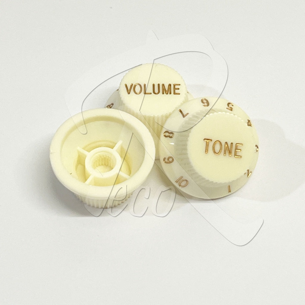 RM GF-1062 24 Spline CTS Knob Electric Guitar Stratocaster Plastic Volume Tone Knob - Reco Music Malaysia