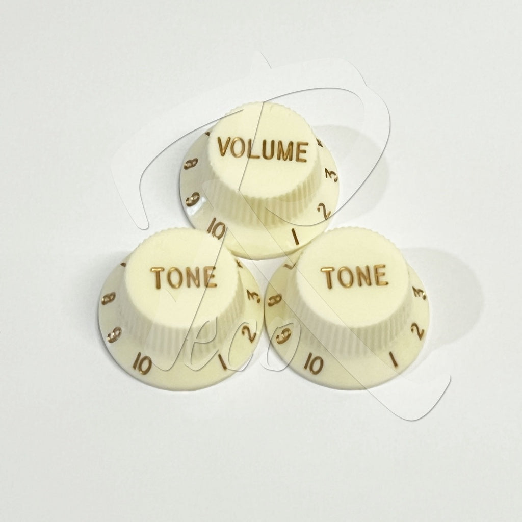 RM GF-1062 24 Spline CTS Knob Electric Guitar Stratocaster Plastic Volume Tone Knob - Reco Music Malaysia