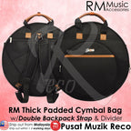 RM Thick Padded Drum Cymbal Bag With Padded Backstrap And Divider - Reco Music Malaysia