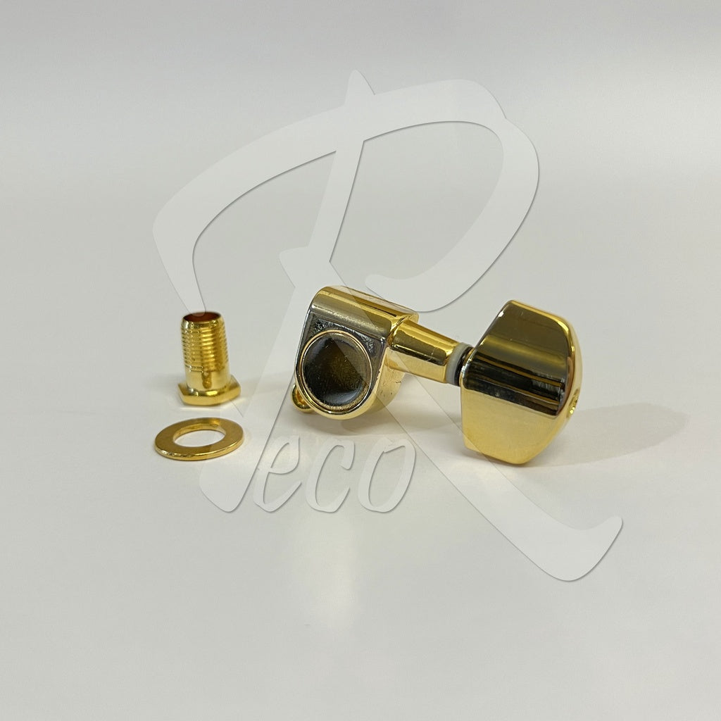 RM GF-1338-GD Acoustic Electric Guitar Machine Head SET Tuning Peg Tuner 3R3L , Gold - Reco Music Malaysia