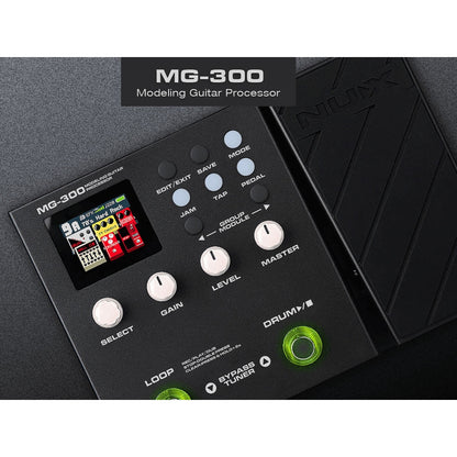 NUX MG300 Guitar Modelling Processor Multi Effects Pedal (MG-300 MG 300) - Reco Music Malaysia