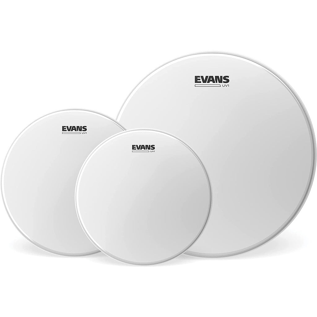 Evans ETP-UV1-R UV1 Coated Tompack 10in 12in 16in Coated Tom Drum Head Pack - Reco Music Malaysia