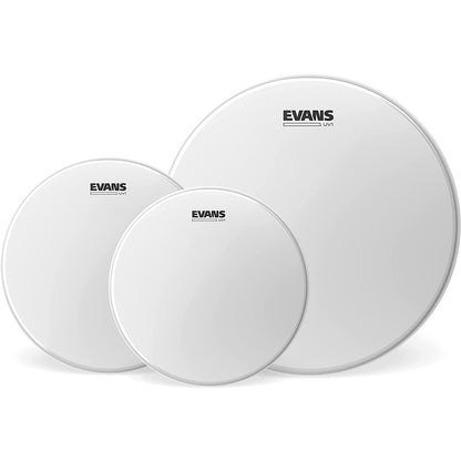 Evans ETP-UV1-R UV1 Coated Tompack 10in 12in 16in Coated Tom Drum Head Pack - Reco Music Malaysia