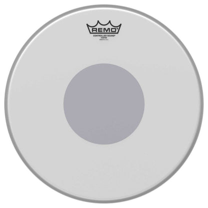 Remo CS-0114-10 14inch Controlled Sound Coated Black Dot Bottom Batter Drum Head - Reco Music Malaysia