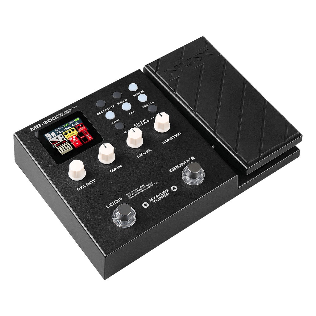 NUX MG300 Guitar Modelling Processor Multi Effects Pedal (MG-300 MG 300) - Reco Music Malaysia