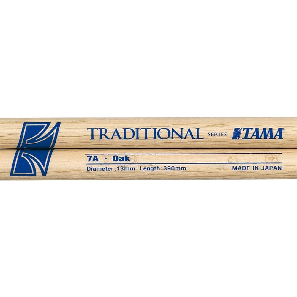 Tama 7AN Traditional Series Japanese Oak Drum Sticks, Nylon Tips - Reco Music Malaysia