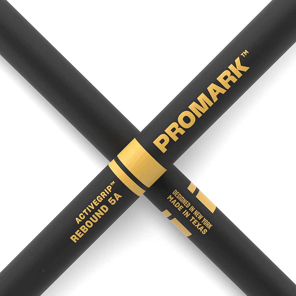 Promark R5AAG Rebound 5A ActiveGrip Acorn Wood Tip Drumstick - Reco Music Malaysia