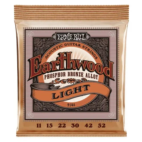 Ernie Ball 2148 Earthwood Phosphor Bronze Acoustic Guitar Strings Light 1152 | Reco Music Malaysia