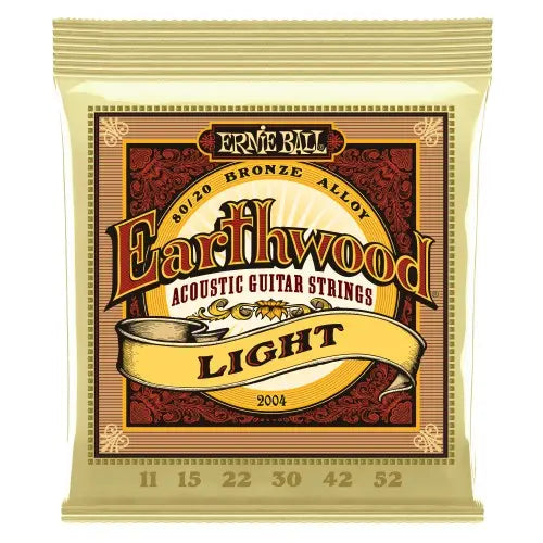 Ernie Ball 2004 Earthwood 80/20 Bronze Acoustic Guitar Strings Light 1152 | Reco Music Malaysia